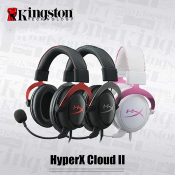 Igralec Slušalke HyperX Cloud II Žično Gaming Slušalke Z Mikrofonom Surround Zvok Gaming Slušalke Za Laotop PC Prenosni