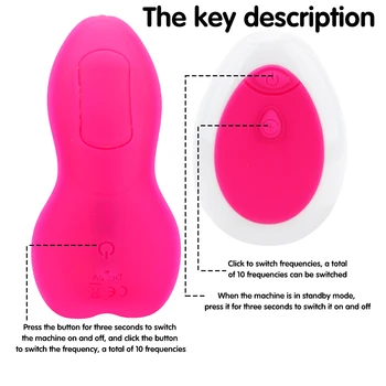 IKOKY 10 Frekvenca Nosljivi Metulj Dildo G Spot Stimulator Klitorisa Nevidno Vibracijsko Jajce Vibrator Prenosen Daljinski upravljalnik