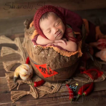 Indijski Tassel Burlap Odejo Newborn Baby Fotografija Rekviziti Baby Fotografijo Ustrelil Ozadje Odejo fotografia Pribor foto Rekviziti