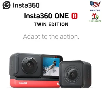 Insta360 ENEGA R 360 delovanje Fotoaparata,z Flowstate Stabilizacijo,4K Video v Realnem Času WiFi Prenos delovanje Fotoaparata Insta360 ONE X