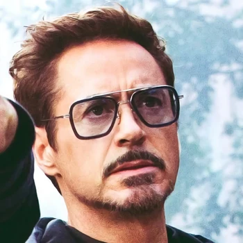 Iron Man Tony Stark sončna Očala Kvadratnih sončna Očala Moške blagovne Znamke Oblikovalec 2020 Očala Retro Robert Downey JR Očala UV400