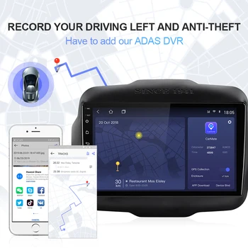 Isudar H53 4G Android 1 Din Avto Radio Za Jeep Renegade-2018 Avto Večpredstavnostna GPS Okta Core RAM 64GB 4GB ROM Kamera DVR FM