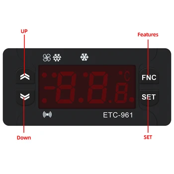 ITD-961 Temperaturni Regulator Termostat Vlažnost Nadzor Termometer, Higrometer Krmilnik NTC senzor 220V 50%popusta