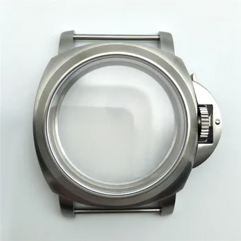 Iz nerjavečega Jekla Watch Primeru za ETA 6497/6498 Zamenjava Brušena 44 Watch Primeru s PAM za ST3600/ST3620 rezervnih Delov