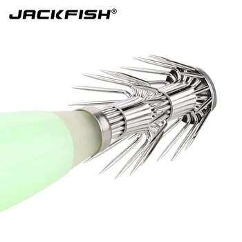 JACKFISH Svetlobna Lignji vabe 3pcs/veliko Ribolov Vaba za 14,5 g/92mm Težko vabe za Ribolov Umetne Vabe za morsko vodo