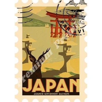 Japonska spominek magnet letnik plakat