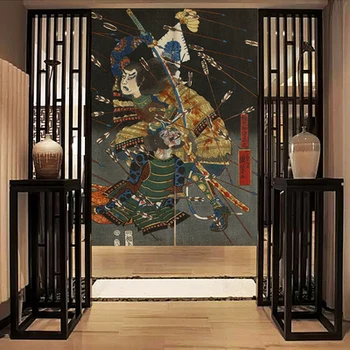 Japonski slog je restavracija tkanine, zavese Samurai warrior particijo vrata zaslon, kuhinjo, okna, stene doma dekoracijo