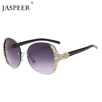 JASPEER Novo 2020 Diamond Modna sončna Očala Ženske, Moške, Kovinsko Rimless sončna Očala blagovne Znamke Design Žensk Očala UV400