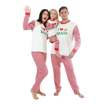Jesen Zimo Božič Družinski Ujemanja Obleke Starš-Otrok, Oblačila, Hiše, Predalčni Pižamo Otroci Odraslih Oblačila ZDA Zalogi