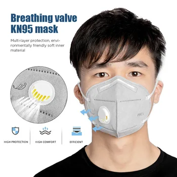 Jinjiang Funda Mascarilla FFP3 KN95 Maske Mascarillas Masko маска Z Dihanjem Ventil Respirator Varnost Prah Usta Maske