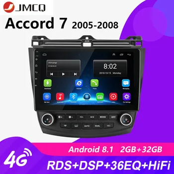 JMCQ Android 10.0 avtoradia za Honda Accord 7 2003-2008 Multimedijski Predvajalnik Videa, 2 din RDS DSP GPS Navigaion 4G+64 G z okvirjem