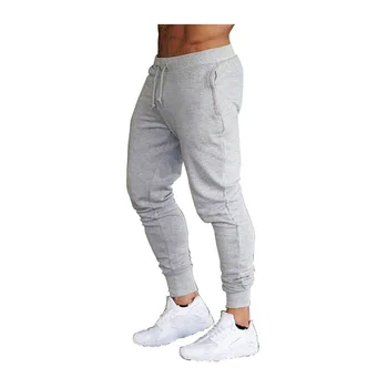 Joggers moških pantalon Trdna sweatpants sivo tanke skinny hlače ropa hombre trenirko hlač telovadnici spodnie dresowe fitnes