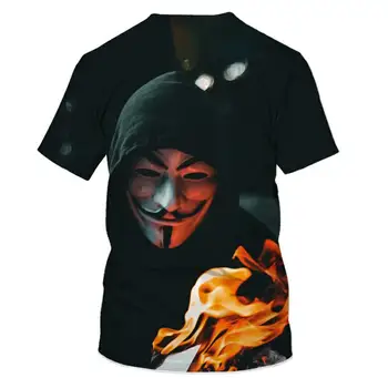 Joker Najnovejše 3D T-shirt 3D Poletje Modni T-shirt Tshirts Harajuku Ulične Grappige Oversize T-majica moška Oblačila