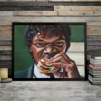Jules Poje Big Kahuna Burger Platno Slikarstvo Pulp Fiction Plakati Wall Art Dekor