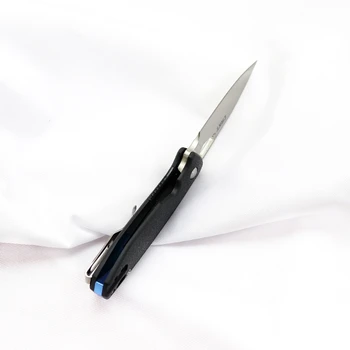 JUNSHENG EOS OEM 5390 folding nož 8Cr13MOV rezilo najlon ročaj iz steklenih vlaken na prostem, kampiranje, lov sadje nož prenosno orodje
