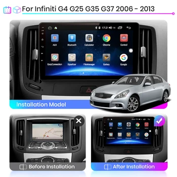 Junsun V1 Android 10.0 CarPlay Avto Radio Multimedijski Predvajalnik Videa, Samodejno Stereo GPS Za Infiniti G4 G25 G35 G37 2006-2013 2 din dvd