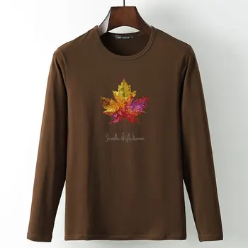 Kanadski Maple Leaf Long Sleeve majica s kratkimi rokavi Moški Bombaž Priložnostne Moda Pomlad Jesen T-majice Fitnes Priložnostne Kanada Zastavo Dnevno Tshirt