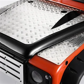 Kapuco iz Nerjavečega Jekla Antiskid Ploščo Dekorativni Stanja Simulacije Deli za TRX4 Land Rover Defender RC Model Avto Dodatki