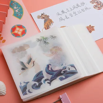 Kawaii roko račun nalepke set darilni paket srčkan risanka majhen vzorec in papir anime nalepke roko račun, okrasni material