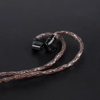 KB UHO 16 jedro čisti bakreni kabel z kovinski 2pin/MMCX/QDC Spojnik Uporabite Za ZS10 PRO ZSN PRO C12 ZSN ZSX BLON BL-03