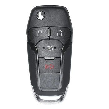KEYECU Flip Daljinski Ključ Vstop brez ključa Fob 4 Gumb 315MHz za Ford Fusion 2013-FCC ID: N5F-A08TAA