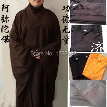 Kitajski Tradicionalni Dolgo Kung Fu Oblačilih Shaolin Menih Enotna Oblačila Kostum Budistični Menih Oblačilih