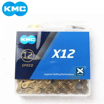 KMC X12 12 hitrost 126L MTB Gorsko Kolo Kolo Verige 12s Zlato Verigo s Čarobni Gumb za Dele Koles Z Original škatlo