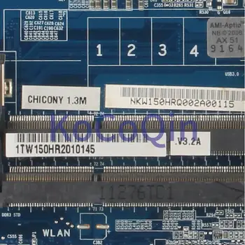 KoCoQin Prenosni računalnik z matično ploščo Za Hasee W170HR Mainboard 6-71-W15H0-D03A-GP HM65 N12E-GE-A1 DDR3