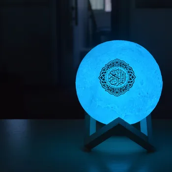 Korana Bluetooth Zvočniki Pisane Daljinski upravljalnik Majhna 3D tiskanje dotik Lune Lučka Mesečini Brezžični Korana Zvočnik
