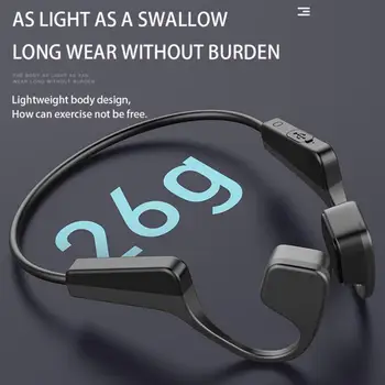 Kostno Prevodnost Slušalke Bluetooth 5.0 Brezžični Športne Slušalke IP56 Stereo Slušalke za prostoročno telefoniranje Z Mikrofonom Za Vožnjo