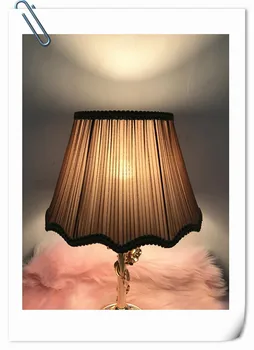Kovinski Lampshade za namizne svetilke vzorec valov svetlobe kritje tkanine namizne svetilke kritje za spalnico, dnevno sobo dekoracijo
