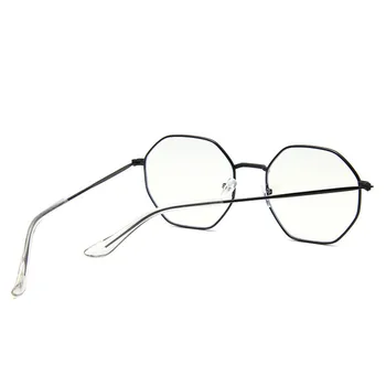 Kovinski Okvir Ženski Anti Modra Svetloba Očala Moških Očala Ženske Retro Oči Očala Clear Leče Očala Okular Unisex Odtenki Moški