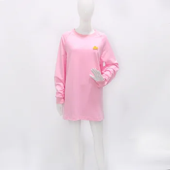 Kpop korejski Slaven isti roza svoboden hoodies ženske sladki krog vratu puloverju v dolg odsek sweatshirts dekliška oblačila