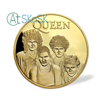Kraljica Britanski Rock Bend Izziv Kovanec Združenem Kraljestvu Band pozlačeni Spominski Kovanec za Ljubitelje Spominkov