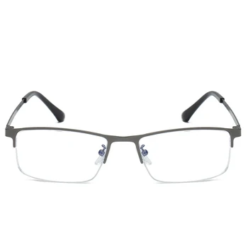 Kratkovidnost Očala Moških Kratkovidan Poslovnih Stekla Zlitine Pol Okvir Očala Optični Moških Končal Očala -1.0 -4.0 Anti blue Ray