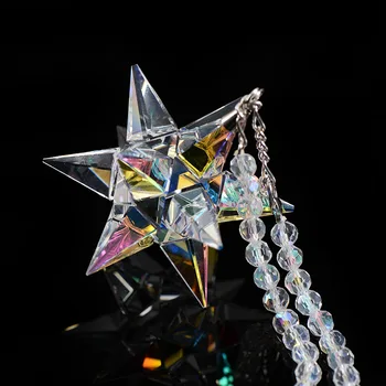 Kristalno Meteor Kladivo Modni Obesek Crystal Plovila, Kristalno Figur Avto Visi Dekor Ornament Visi Visijo Čar Avto Styling