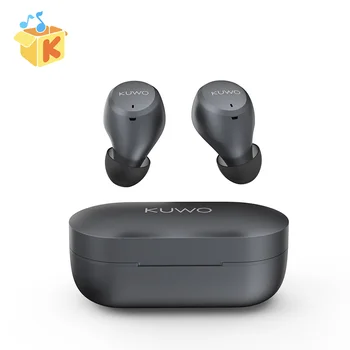KUWO TWS Res Brezžične Stereo Slušalke Bluetooth V5.0 Čepkov se Dotaknite Gumba z Polnjenje Box
