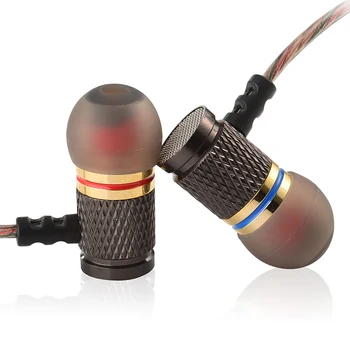 KZ EDR1 pozlačeno Ohišje Slušalke z Mikrofonom 3,5 mm HiFi V Uho Monitor Bas Stereo Čepkov slušalke Slušalke