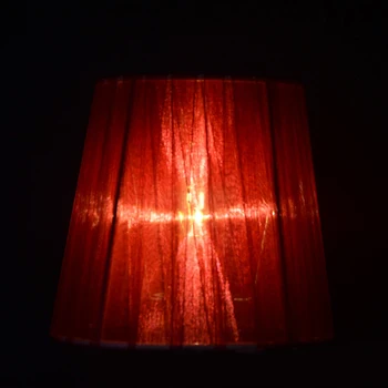 LAINGDERFUL Ameriške sodobne sveče žarnice Lampshade Stenske Svetilke kritje Krpo Umetnosti Senci Lučka Kletko za E14 kristalni lestenec