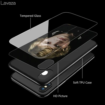Lavaza Evan Peters, Kaljeno steklo TPU Ohišje za iPhone XS MAX XR X 8 7 6 6S Plus