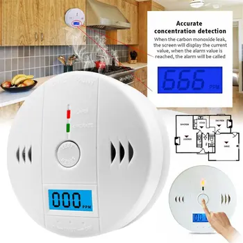 LCD Ogljikovega Monoksida Detektor Alarm CO Plina Opozorilo Senzor Alarm Monitor Tester Home Security Ogljikovega Monoksida Smart Sensor