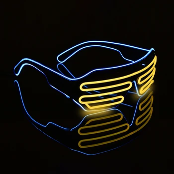 LED Glitter Očala Za Stranke sveti Odtenki Utripa Eye Glasses Božič Dejavnosti Stranke Noč Dekor Žareče Očala