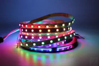 LED Trak svetlobe WS2812B ws2812 5 mm 10 mm ozke širina Programirati Individualno Naslovljive 60Pixels/m RGB Sanje Barvo svetilke