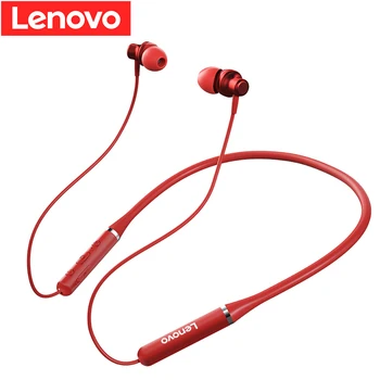 Lenovo Slušalke Bluetooth5.0 Brezžične Slušalke Magnetni Neckband Slušalke IPX5 Nepremočljiva Šport Slušalka Z šumov Mikrofona