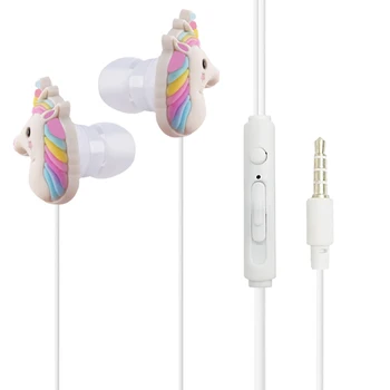 Lepa Mavrica Žične Slušalke Glasbo, Slušalke Slušalke z Organizator Polje, Univerzalna Za Samsung iPhone Xiao Sony Otroci Darila