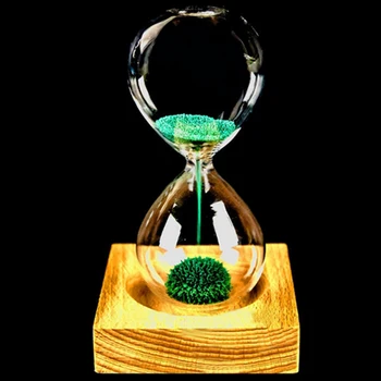 Les+steklo + Železa v Prahu, Peska, iz Železa Cvetenja Magnetni peščena ura z Embalažo peščena ura 13.5 * 5.5 cm Sedežne Darilo Predstavlja