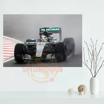 Lewis Hamilton Plakat po Meri Saten poster tiskanje tkanine, tkanine steni poster tiskanje Svilene Tkanine Tiskanja