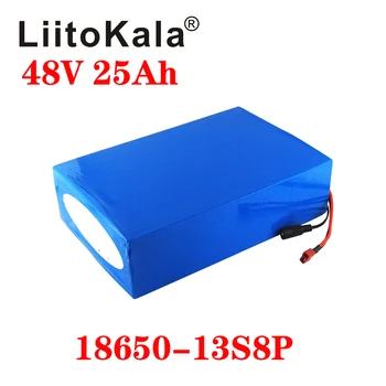 LiitoKala 48V 25ah 48V baterija Litij-ionska Baterija 48V 25AH 1000W električna kolesa baterije Vgrajen v 50A BMS+54.6 V 2A polnilec