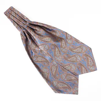 Linbaiway Moških Svile Ascot Kravato Niz Človek Cravat Kravato Handkerchief Nastavite Cvetlični Paisley Žep Kvadratnih Nabor Za Svate Po Meri Logo