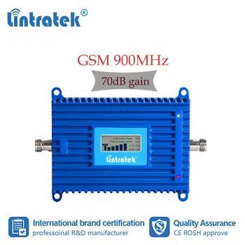 Lintratek GSM 2G 3G 900MHz 70dB Pridobili UMTS 3G Mobilnega Booster Mobilni Telefon Signal Repetitorja AGC LCD Comunication Ojačevalnik dh